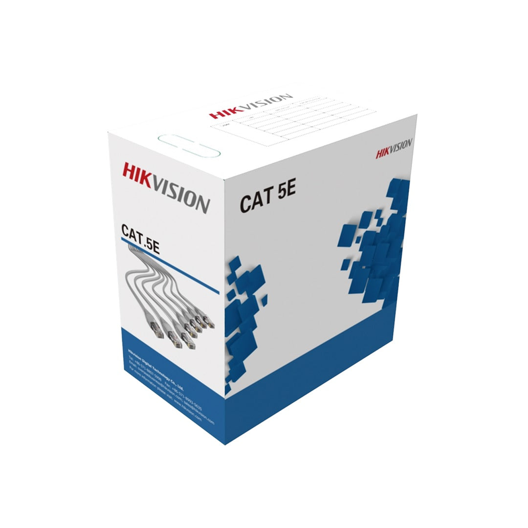 Cable UTP CAT 5E Hikvision DS-1LN5E-E/E 100% Cobre