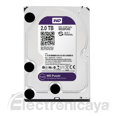 Disco Duro Western Digital Purpura 2TB WD23PURZ