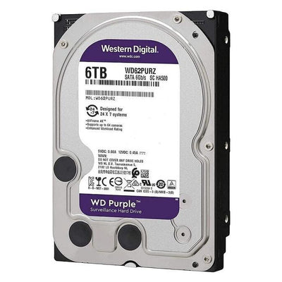 Disco Duro Western Digital Purpura 6TB WD64PURZ