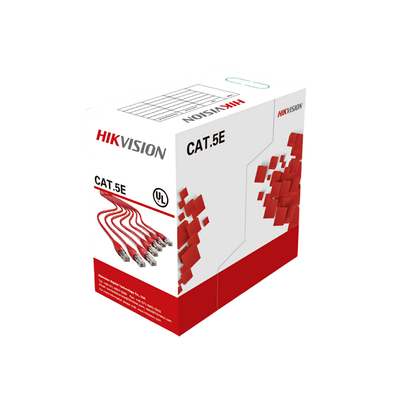 Cable UTP CAT 5E Hikvision DS-1LN5EO-UU/E 100% Cobre