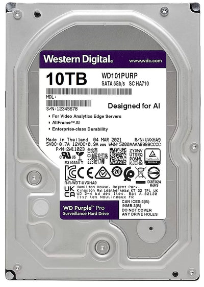 Disco Duro Western Digital Purpura 10TB WD101PURP