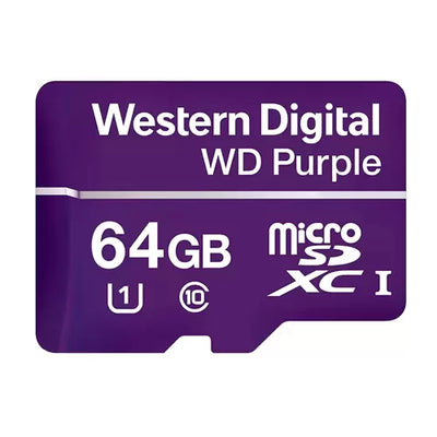 Memoria Micro SD Western Digital Purpura 64GB WDD064G1P0C