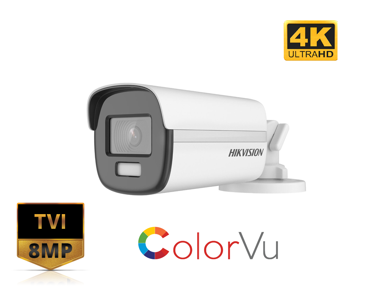 Cámara Bala Color Vu Hikvision DS-2CE12UF3T-E 8MP