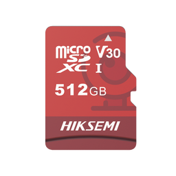 Memoria MicroSD de 512 GB Especializada Para Videovigilancia HIKVISION HS-TF-E1/512G